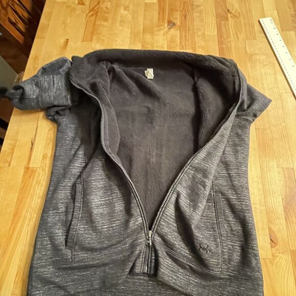 Under Armour Jacket‎ Cold Gear Zip up Semi-Fitted Thick Fleece Lines Large EUC - Picture 11 of 12